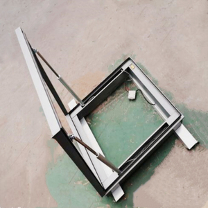 Tùy Chỉnh Thời Trang Thiết Kế Sang Trọng Nhôm Hồ Sơ 1340*980 Đi Bộ-On Điện Mái Windows 90 Độ Mở Cửa Sổ Kính Skylight - Product Image 6