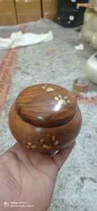 Fournitures d'enterrement en bois ODYSSEY, patte d'or pour animaux de compagnie, urne commémorative brasworld inde - Product Image 4