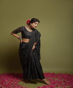 Ropa de fiesta bordada pesada, nueva colección, todos los tamaños y colores, tela de red bordada, ropa de mujer india, Sari confeccionado con ropa - Product Image 5