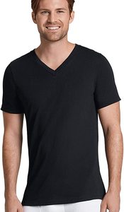 T-shirt classique à col en V pour homme, manches courtes, coupe ajustée, respirant, léger, décontracté, élégant, tenue d'été quotidienne, t-shirt à col en V - Product Image 5