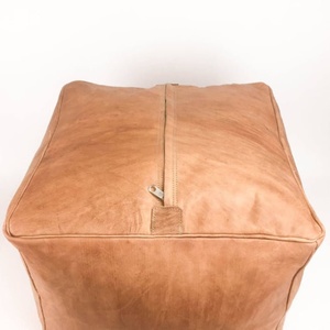 Puf Marroquí Moderno, Puf de Cuero, Puf Hecho a Mano, Puf Otomano, Puff Artesanal, Marroquí - Product Image 1