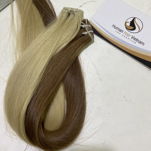 Cabello humano liso de doble trama, seda, grado al por mayor, 12A #6 y #60, extensión de cabello de Color suave y suave - Product Image 4
