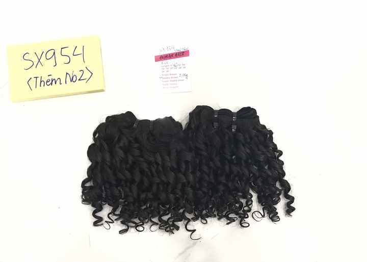 KFhair Wholesales Short Curly Brazilian Hair Extensions Cuticle Aligned Black Pixie Curly Hair