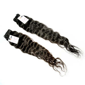3 Bundles Human Virgin Deep wave Brazilian Hair Deep wave Burmese Hair With Lace HD Frontal Closure Raw Mink Indian Hair - Product Image 3