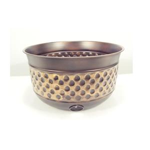 Olla decorativa para manguera martillada | Soporte para manguera de agua de hierro | Olla para manguera de jardín - Product Image 5