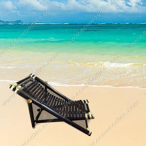 Chaise longue en rotin moderne élégant chaise de plage pliable piscine parapluie piscine loisirs rotin réglable - Product Image 5