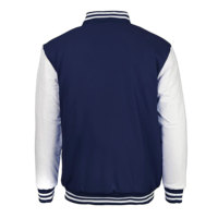 Chaqueta de Invierno para Hombre, Azul Rey/Blanco, Estilo Vintage, con Cierre, Impermeable, de Lona, con Botones, Directo de Fábrica, al Mejor Precio, Tallas Grandes, Casual
