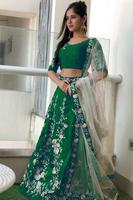 Lehenga Choli Dupatta de Algodón y Seda con Bordado Intenso, Estilo Multicolor de Lujo para Bodas y Ocasiones Especiales, Muy de Moda