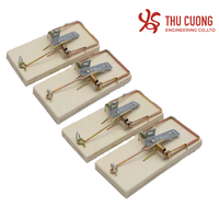 Kelas atas baja kayu jepret Mouse/tikus/tikus kontrol hama dalam/luar ruangan penggunaan mudah Set tidak beracun ramah lingkungan 14x6.5x8cm Thu