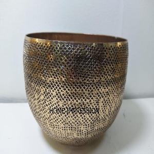 Jardinière en laiton au design moderne, finition dorée antique, avec support, qualité supérieure, pot de jardin à prix raisonnable, provenant d'Inde - Product Image 5