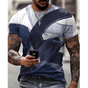 Camiseta de sublimación de diseño personalizado para hombre, camisa de diseño de moda 3D, completamente Digital - Product Image 2