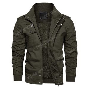 Customized Winter Casual Thicken Multi-Pocket <b>Field</b> <b>Jacket</b> Outwear Cargo <b>Jackets</b> Coat - Product Image 5