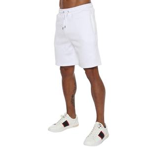 Maazin Sports Men's <b>White</b> Cotton Joggers Fleece <b>Shorts</b> New Casual Workout Sport Pant with Solid Pattern - Product Image 3