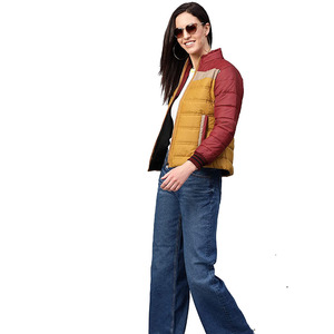 2025 Trendy Fashionable <b>Women's</b> Long Length Cotton Printed Puffer Jacket Breathable Sunfade Multi-Color Zipper <b>Winter</b> Button - Product Image 3