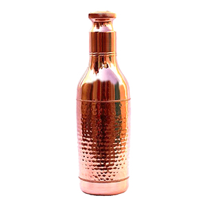 Juego de 9 botellas de agua de cobre con diseño elegante, para beber agua tamaño personalizado, usadas en la India - Product Image 6