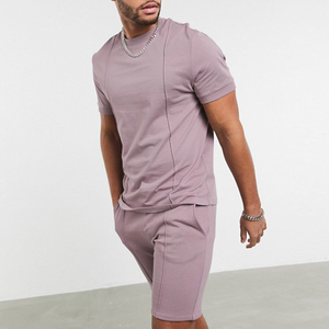 Conjunto de dos piezas de manga corta para hombre, pantalones cortos con músculos fuertes, asequible, nuevo - Product Image 5