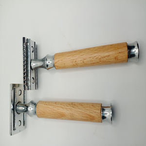 Maquinilla de afeitar de seguridad de una sola hoja ecológica para hombre con mango de madera, desechable de bambú para bikini, axilas, para uso en peluquero - Product Image 6