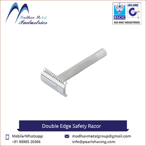 Wholesale Price Grooming Product Durable Quality Brass Anti-Corrosive Double <b>Edge</b> Safety Razor Stainless Steel Blade for Men - Product Image 4