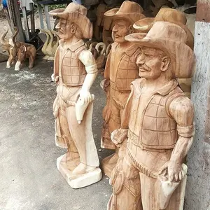 Indiana Wood Carving Cowboy Carving