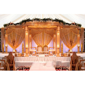 Mandap de Fibra para Bodas Roshni, Decoración de Mandap para Bodas Indias, Decoración para Eventos en Sudáfrica en Oferta - Product Image 1