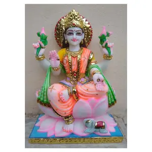 Decorative Marble Goddess Lakshmi Sculpture For Worship