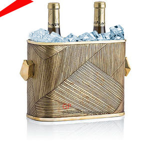 ถังน้ำแข็งทองแดงสำเร็จรูปดีไซน์แบบโบราณที่ทันสมัยสำหรับ2025ถังแช่โลหะสำหรับบาร์งานแต่งงานโรงแรม - Product Image 5