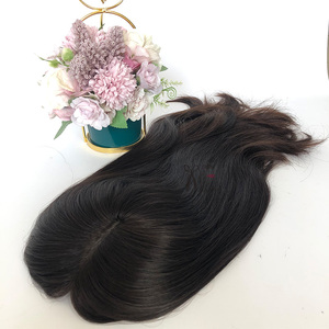 Spedizione Rapida Topper di <span class=keywords><strong>Capelli</strong></span> Europei Vergini 100% Non Trattati di Alta Qualità per Donne con <span class=keywords><strong>Capelli</strong></span> <span class=keywords><strong>Diradati</strong></span> - Product Image 3