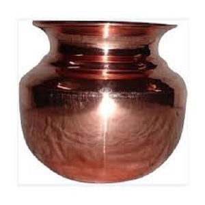 Copper designer Lota for temple and home - Product Image 1