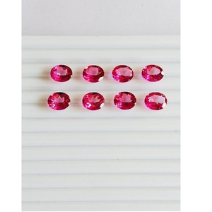 บุษราคัมสีชมพูธรรมชาติเกรด AAA อัญมณีหลวมได้รับการรับรองจากความร้อน - Product Image 4