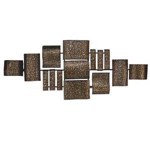 Decoración de pared de Metal, vestíbulo, Casa Dorada, hierro forjado, Interior, dormitorio y sala de estar, marco de arte colgante, decoración de pared de Metal para el hogar - Product Image 5