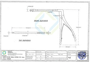 Hajek Kofler คีมสแตนเลสมืออาชีพขนาด140มม. เครื่องมือตัดเนื้อเยื่อจมูกเครื่องมือทางนาสโลยี - Product Image 6
