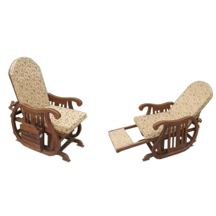 Cadeira dobrável de madeira indiana, cadeira dobrável de madeira com polimento brilhante, cadeira de madeira móvel para decoração da casa