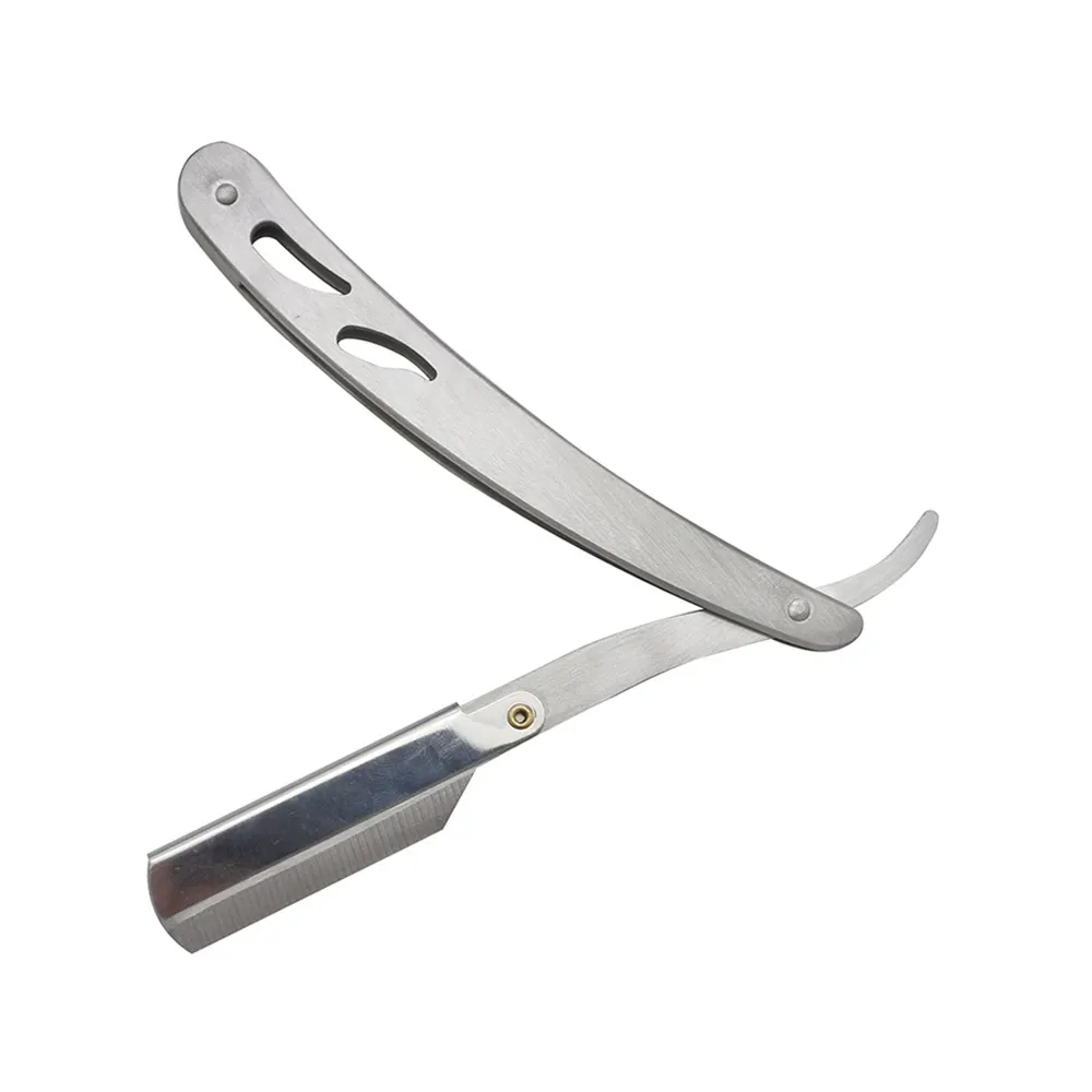 Metall Friseur Falt klinge Rasiermesser Messer Bart Rasier werkzeuge langlebiges Rasiermesser für Männer