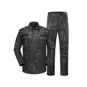 ชุดยุทธวิธีลายพรางสำหรับกิจกรรมกลางแจ้ง แบบถัก ระบายอากาศได้ดี สำหรับทุกเพศ ขายส่ง ประกอบด้วยเสื้อแขนยาวและกางเกง - Product Image 4