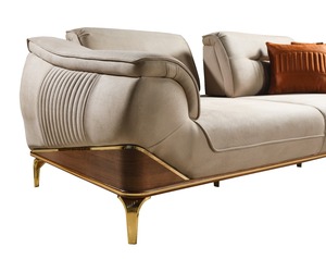 Juego de Sofás Modernos Convertibles de Madera Venta al por Mayor Directo de Fábrica para Sala de Estar Muebles para el Hogar - Product Image 6