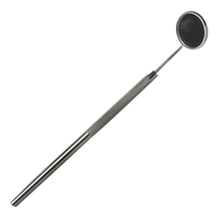Miroir pour extensions de cils en acier inoxydable avec logo personnalisé, poignée confortable, durable, longueur 13 cm, haute qualité, prix de gros