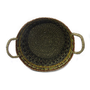 Cestas de Almacenamiento de Seagrass Hechas a Mano, Estilo Nórdico Bohemio, Ecológicas, Diseño Circular Colorido, para Guardar Objetos - Product Image 5