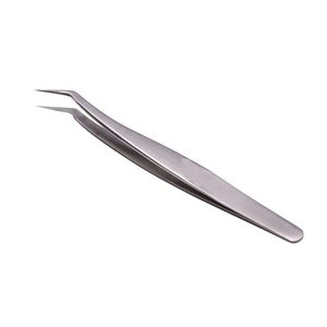 Pince à épiler d'extension de cils de volume à pointe en fibre de logo personnalisé Pince à cils de marque privée avec caractéristiques de haute visibilité - Product Image 2
