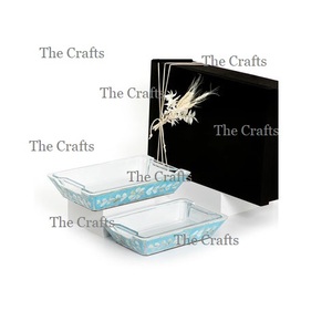 Plateau de service en bois et en verre avec un ensemble de deux tailles différentes de qualité supérieure Plateau de service pour chocolats - Product Image 3