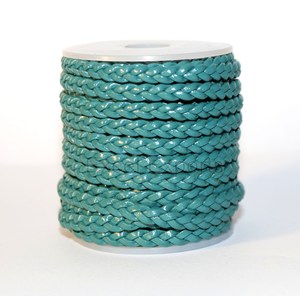 Las mejores cuerdas para hacer joyas, 3mm, 4mm, 5mm, correas de cuero trenzado, bolsas de cordones de cuero tejido, componentes de accesorios de joyería de cristal para perros - Product Image 2