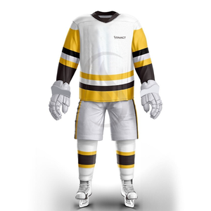 Jersey de hockey sobre hielo con cordones Aithentic al por mayor Jersey uniforme de hockey sobre hielo de alta calidad personalizado profesional americano - Product Image 6