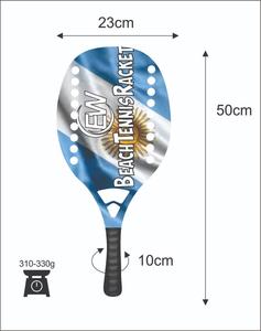 Raquetas de Tenis de Playa Personalizadas, Raqueta de Carbono y Vidrio con Logotipos y Combinaciones de Colores, Peso 310-330g, Longitud 50cm - Product Image 2