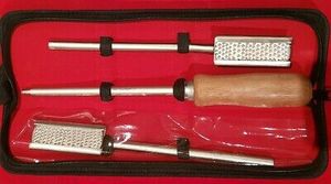 Raspadores Dentales Veterinarios Equinos Ajustables de Ángulo Recto, Reutilizables, de Acero Inoxidable y Madera - Product Image 6