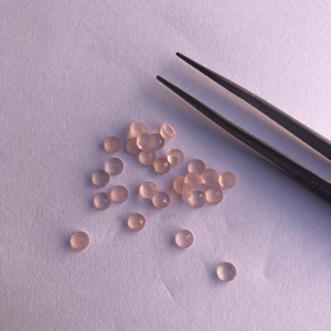 หินคาลซิโดนีสีชมพูธรรมชาติ6มม. กุหลาบกลมเรียบตัดหลวมจากผู้ผลิตออนไลน์อาลีบาบา2025ตัวแทนจำหน่ายปกติ - Product Image 1