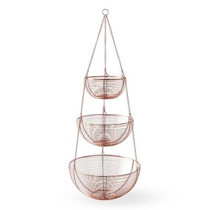 À 3 Niveaux en métal Suspendus Décoration De La Maison Fruits et Légumes Suspendu À 3 Niveaux Paniers À Vendre - Product Image 3