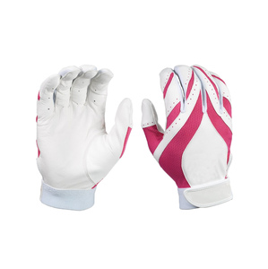 Guantes de bateo de béisbol personalizados, diseño de cuero genuino de la mejor calidad de paquistaní, venta al por mayor - Product Image 4