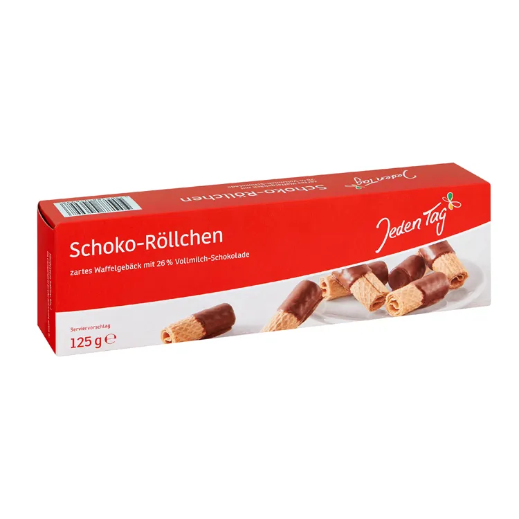 สัญญาการผลิตที่มีคุณภาพสูงรสหวานช็อคโกแลตม้วนทำในประเทศเยอรมนี