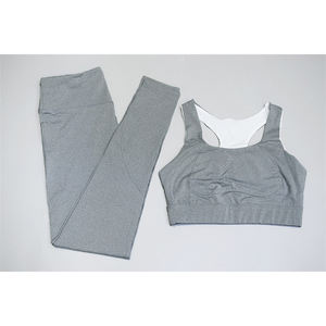 Vente en gros Ensemble de 2 pièces de fitness soutien-gorge de sport sexy en forme de U pour femmes Tenue de yoga sans couture 2 pièces Tenue de yoga fitness pour femmes - Product Image 3