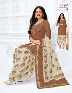 Conjunto de Salwar Kameez con Estampado Digital y Dupatta, Traje de Algodón Puro Listo para Usar, Conjunto de Vestido Patiyala para Mujer, Exportación Real - Product Image 4