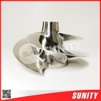 Nouveau Hélice SUNITY PWC Solas SK-CD-12/14 140mm Argent Haute Efficacité Certifiée ISO9001 pour Moteur Hors-Bord 2 Temps Sea Doo Jet